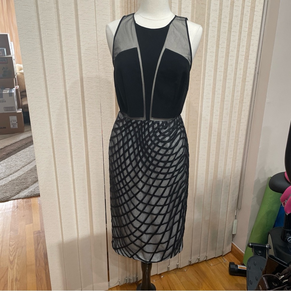 Elegant Black and Gray Dress